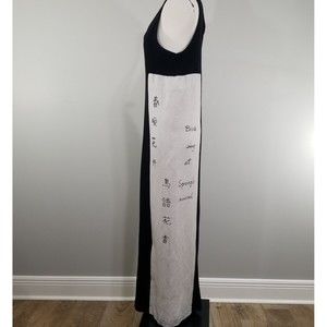 Weno NY Women's Dress Size XL Sleeveless Knit Shift USA Vintage Maxi 80s 90s